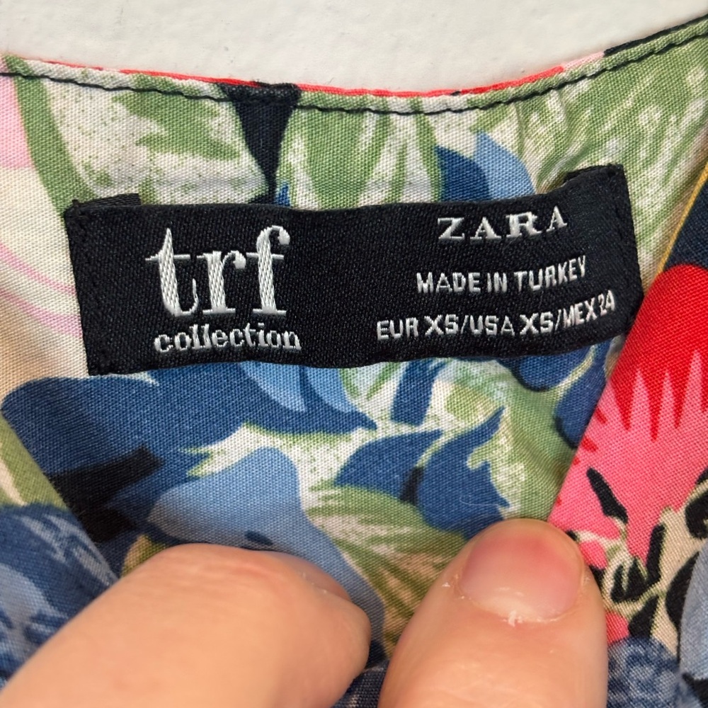 Zara Vibrant Floral Puff Sleeve Blouse 042 - Picture 2 of 6